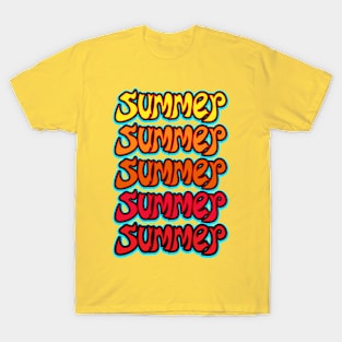 Summer text T-Shirt